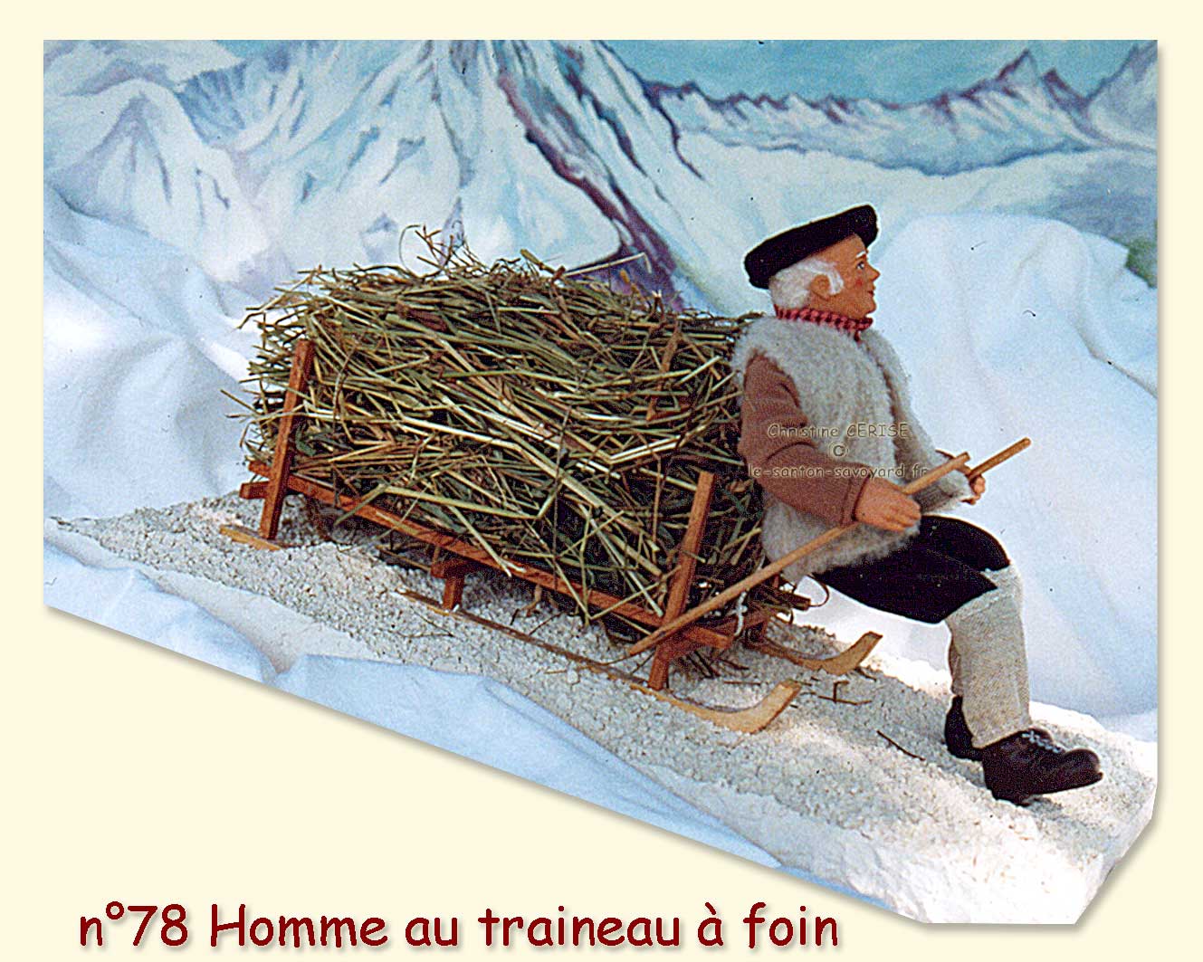 N°78 Homme au traineau à foin